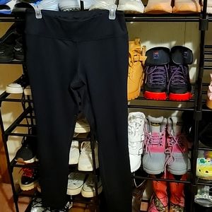 Black warm athletic leggings size large